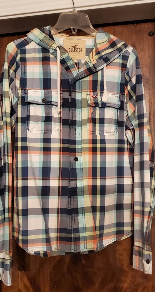 Hollister Men's M long sleeve casual with hoodie